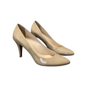 Franco Sarto Howie Patent Leather Heels Pumps Pointed Toe Womens 10 Corpcore